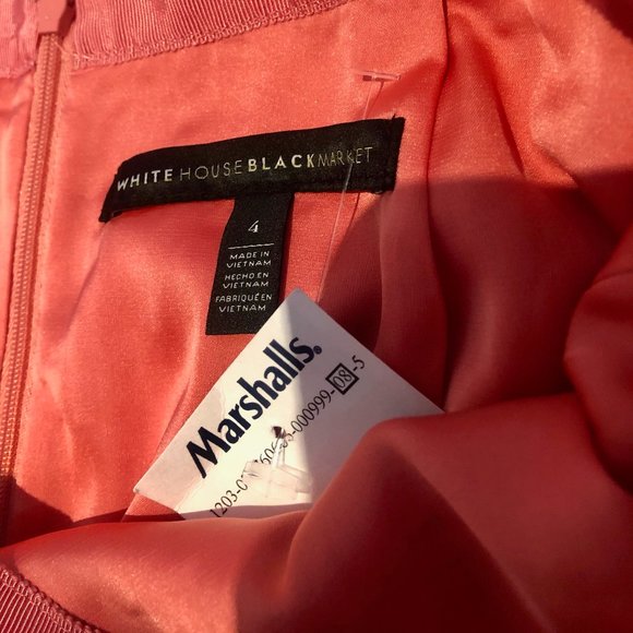 NWT White House Black Market Salmon Pencil Skirt - Picture 4 of 4